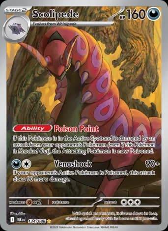 Scolipede Pokémon card #134