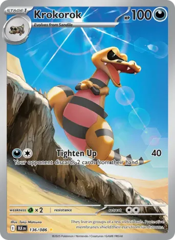 Krokorok Pokémon card #136