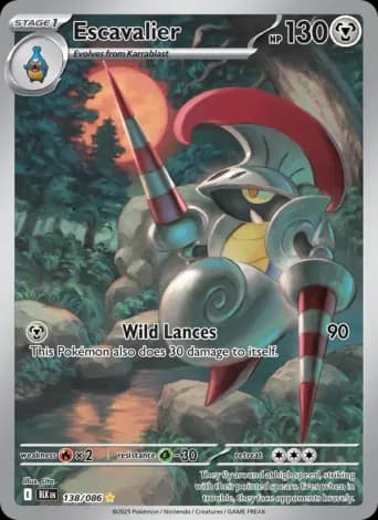 Escavalier Pokémon card #138