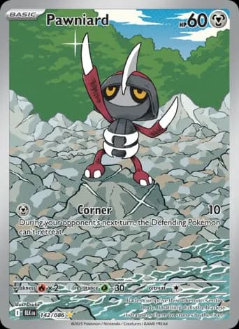 Pawniard Pokémon card #142