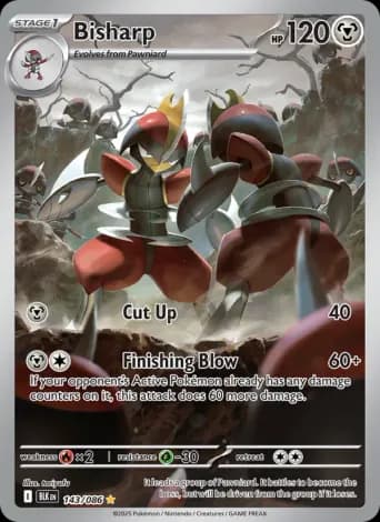 Bisharp Pokémon card #143