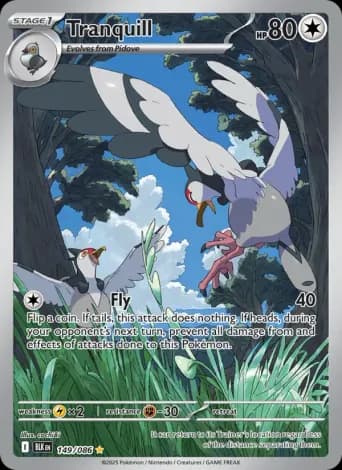 Tranquill Pokémon card #149