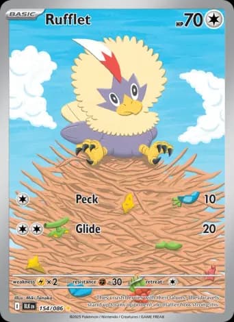 Rufflet Pokémon card #154