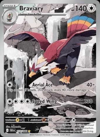 Braviary Pokémon card #155
