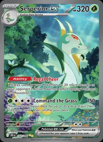 Serperior ex Pokémon card #164