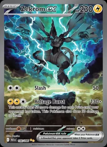 Zekrom ex Pokémon card #166