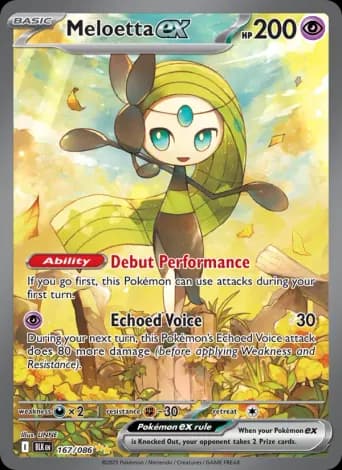 Meloetta ex Pokémon card #167