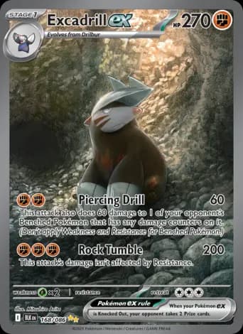 Excadrill ex Pokémon card #168