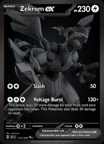 Zekrom ex Pokémon card #172