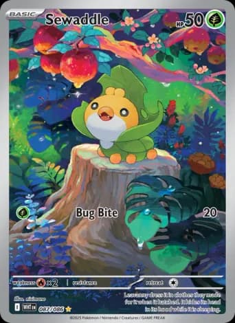 Sewaddle Pokémon card #87