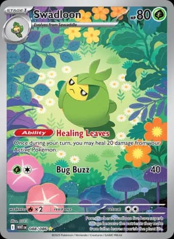 Swadloon Pokémon card #88