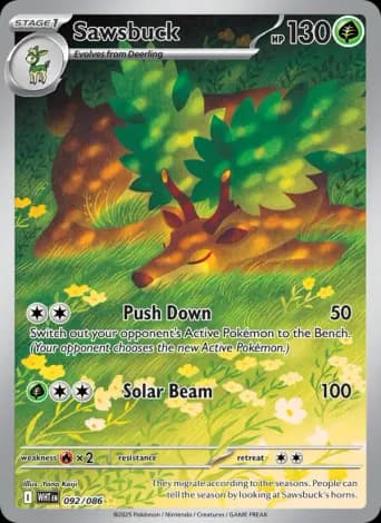 Sawsbuck Pokémon card #92