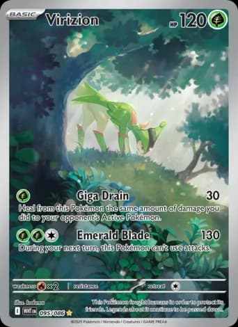 Virizion Pokémon card #95