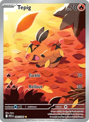 Tepig Pokémon card #96