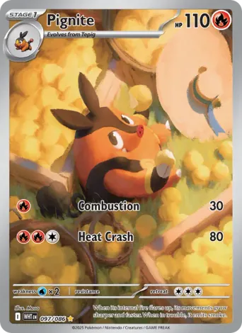 Pignite Pokémon card #97