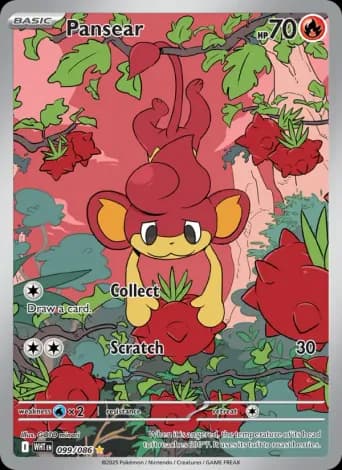 Pansear Pokémon card #99
