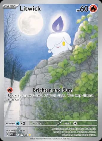 Litwick Pokémon card #101