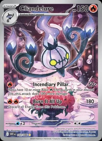 Chandelure Pokémon card #103
