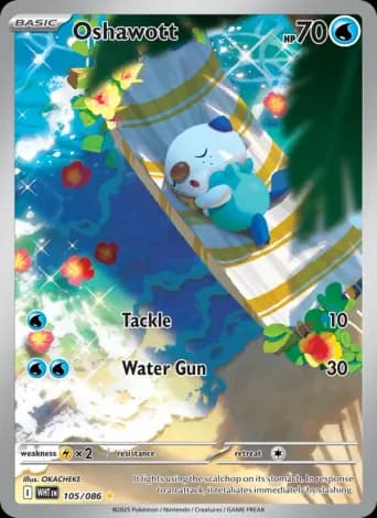 Oshawott Pokémon card #105