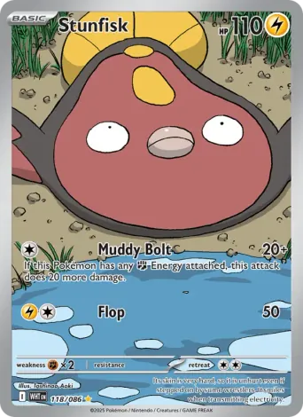 Stunfisk Pokémon card #118