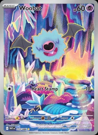 Woobat Pokémon card #119