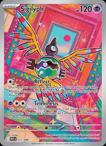 Sigilyph Pokémon card #121