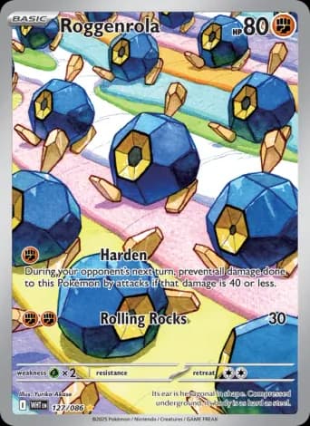 Roggenrola Pokémon card #127