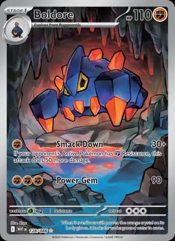Boldore Pokémon card #128