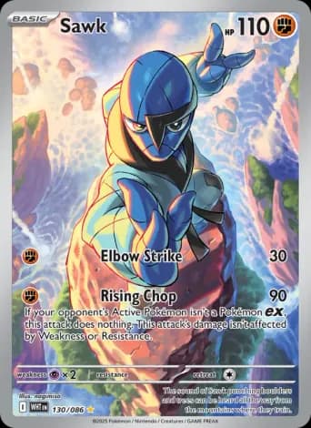 Sawk Pokémon card #130