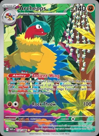 Archeops Pokémon card #132