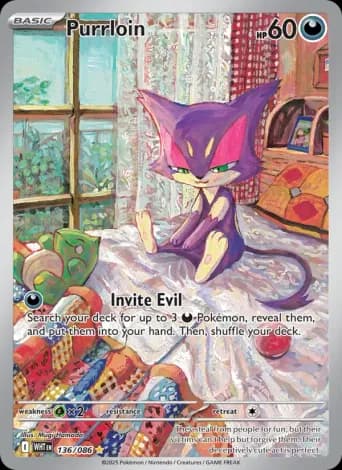 Purrloin Pokémon card #136
