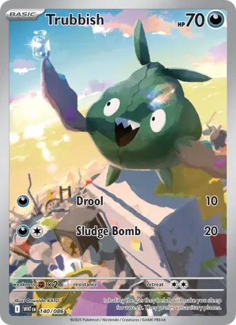 Trubbish Pokémon card #140