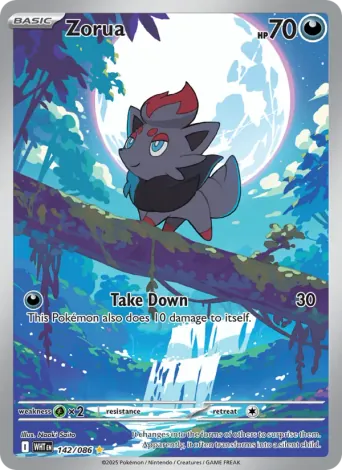 Zorua Pokémon card #142