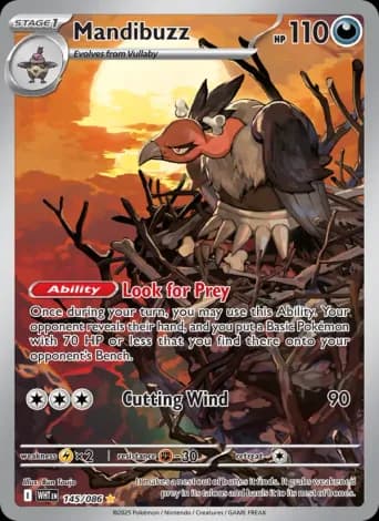 Mandibuzz Pokémon card #145