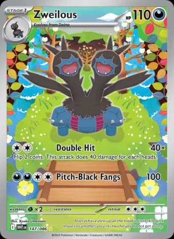 Zweilous Pokémon card #147
