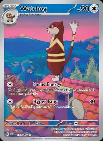 Watchog Pokémon card #153