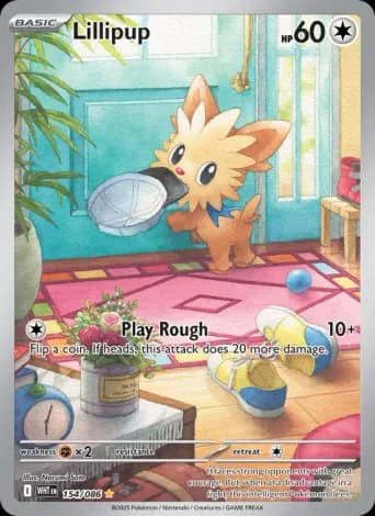 Lillipup Pokémon card #154