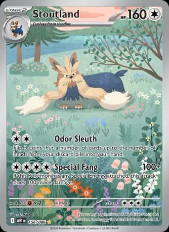 Stoutland Pokémon card #156