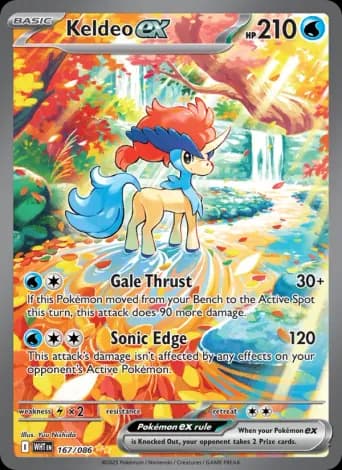 Keldeo ex Pokémon card #167
