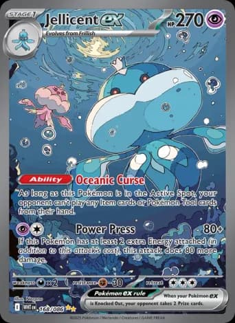 Jellicent ex Pokémon card #168