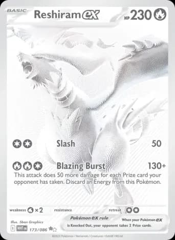 Reshiram ex Pokémon card #173
