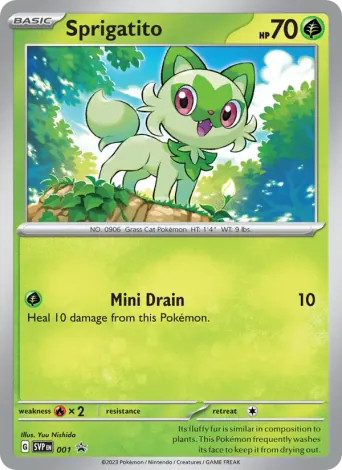 Sprigatito Pokémon card #1