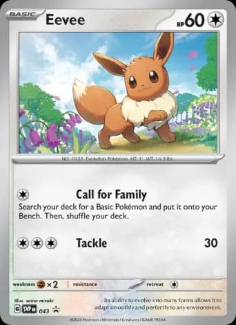 Eevee Pokémon card #43