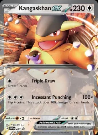Kangaskhan ex Pokémon card #55