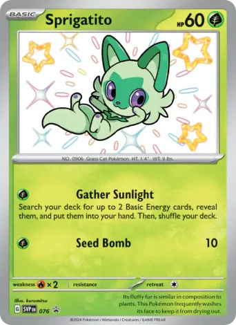 Sprigatito Pokémon card #76