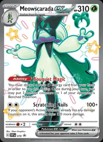 Meowscarada ex Pokémon card #78