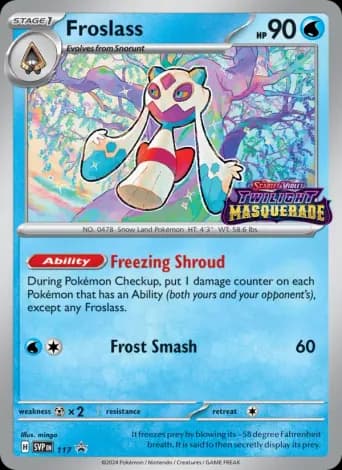 Froslass Pokémon card #117