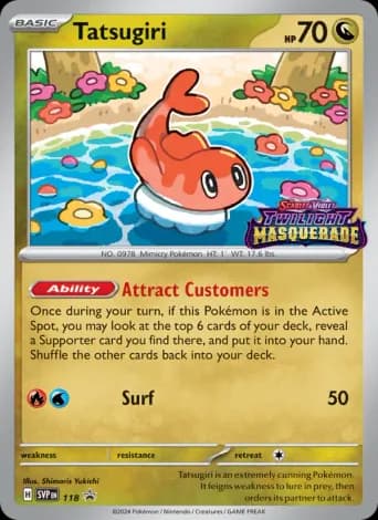 Tatsugiri Pokémon card #118