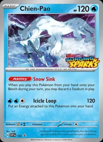 Chien-Pao Pokémon card #152