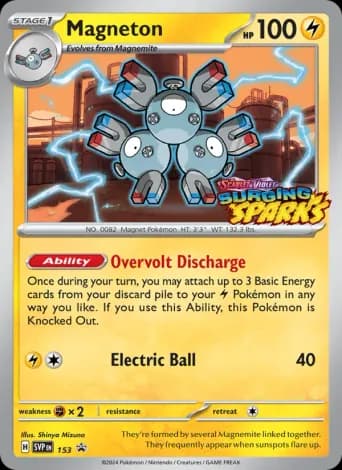 Magneton Pokémon card #153